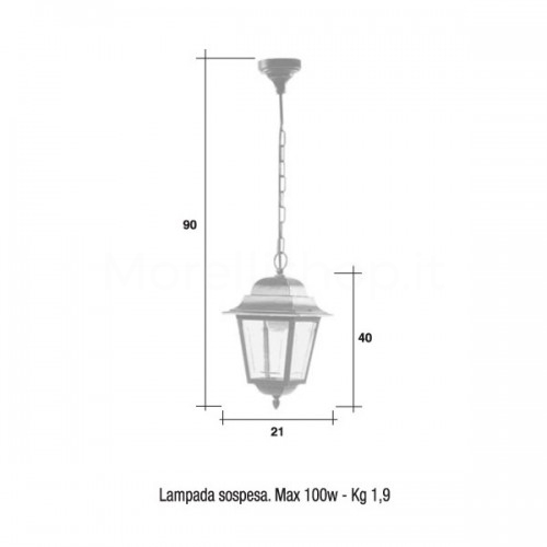 Lampione Mod. 2005/01 Morelli - Arredo giardino