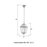 Lampione Mod. 2005/01 Morelli - Arredo giardino