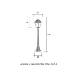 Lampione Mod. 2005/07 Morelli - Arredo giardino