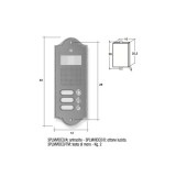 Pulsantiera per videocitofono testa di moro 3 NOMI Mod. 3PLMVIDEO/TM Serie Perla Morelli