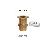 Piletta in ottone 1”e 1/2" senza tappo - Morelli