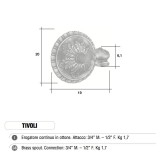 Erogatore rubinetto continuo Mod. TIVOLI in ottone Morelli