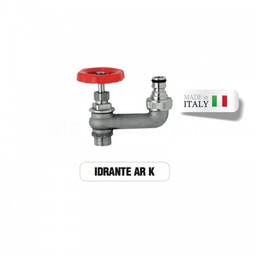 Chrome-plated brass IDRANTE faucet with Morelli quick...