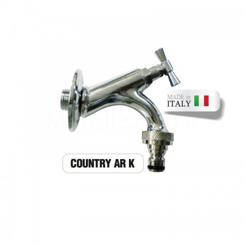 COUNTRY polished chrome faucet with removable quick coupler Morelli
