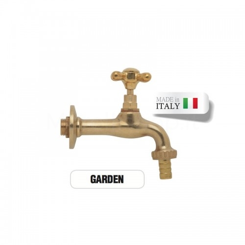 GARDEN Brass Faucet with Morelli Hose Connector
