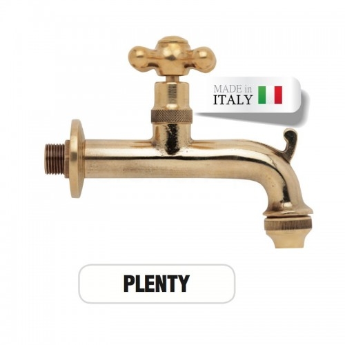 PLENTY Brass Faucet with Morelli Hose Connector