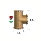 Raccordo a T in ottone misura 3/8” F-F-F - Morelli