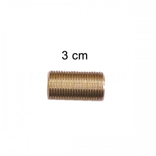 Brass threaded extension cord size 3/8 "M - 3 cm - Morelli