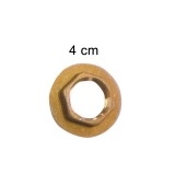 Controdado in ottone con flangia diam. 4 cm 1/2”F Morelli