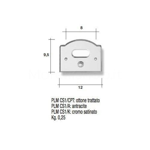 Pulsante campanello Mod. CS1/CPT ottone trattato Alta Qualità Morelli