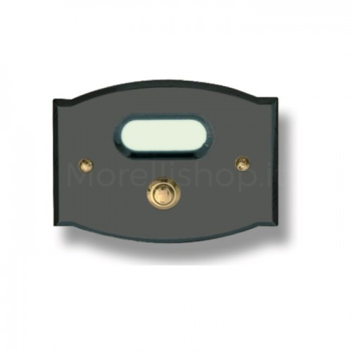 DOORBELL BUTTON MOD. CS2/A IN BRASS ANTHRACITE FINISH