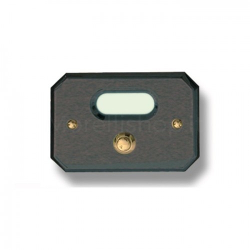 DOORBELL BUTTON MOD. CS3/A IN BRASS ANTHRACITE FINISH