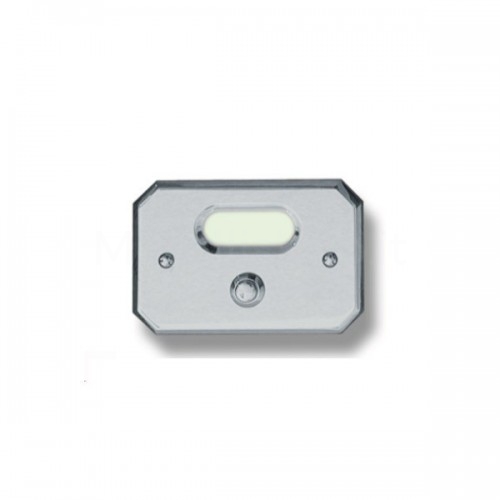 DOORBELL BUTTON MOD. CS3/K IN CHROME-PLATED BRASS