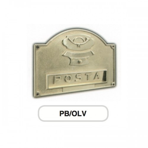 Asola ottone Mod. PB/OLV Morelli con Campanello per cassetta postale