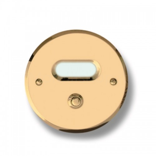 DOORBELL BUTTON MOD. CS4/CPT IN TREATED BRASS DOES NOT DARKEN