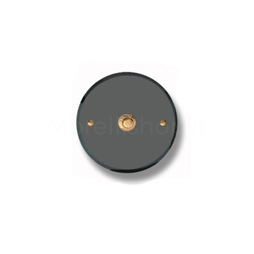 DOORBELL BUTTON MOD. CS5/A IN BRASS ANTHRACITE FINISH