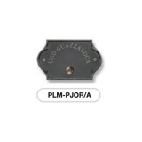 Pulsante campanello antracite base ottone con incisione Serie Perla Morelli