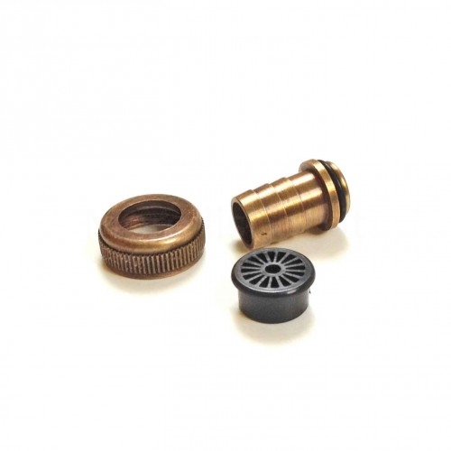 Morelli ELICA Faucet Hose Breaker and Hose Connector - Brass Made in Italy