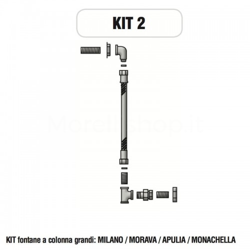 Internal fittings kit with Taps for Morelli column...