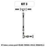 Kit raccorderia interna con Rubinetti per fontana a colonna Morelli - KIT3