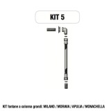 Kit raccorderia interna con Rubinetti per fontana a colonna Morelli - KIT5