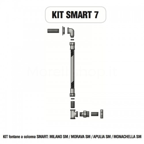 Internal Fitting Kit with Taps for Morelli SMART Column Fountain - KIT SMART 7