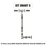 Kit raccorderia interna con Rubinetti per fontana a colonna SMART Morelli - KIT SMART 8