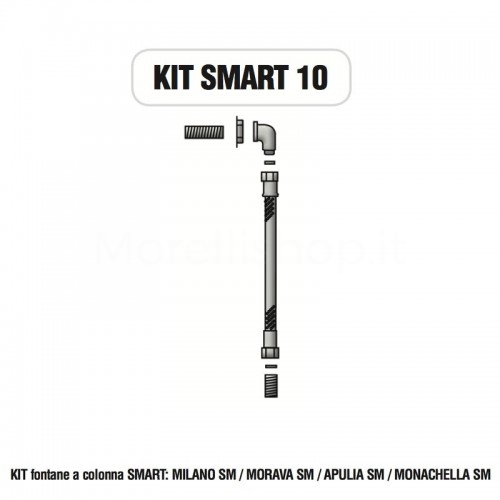 Internal Fitting Kit with Taps for Morelli SMART Column Fountain - KIT SMART 10