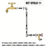 Kit raccorderia interna con Rubinetti per fontana a colonna STELO Morelli - KIT STELO 11