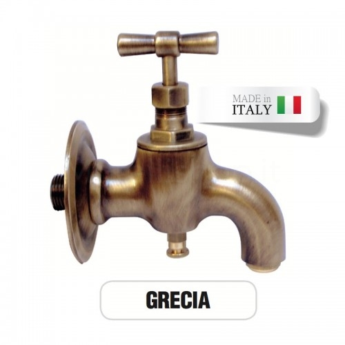 Brass faucet Mod. GRECIA with antifreeze device Morelli