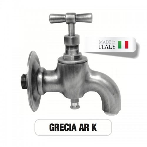 Chrome-plated brass faucet Mod. GRECIA with antifreeze device Morelli