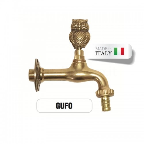 Rubinetto da esterno R3 ornamentale in ottone bronzato Ø 13 mm