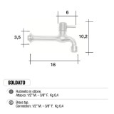 Rubinetto in ottone Mod. SOLDATO Morelli