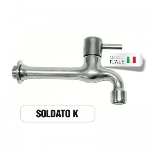 Chrome-plated Brass Faucet Mod. SOLDATO AR K Morelli