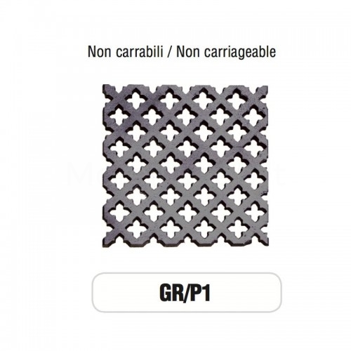 Griglia di Aerazione Mod. GR-P1 in ghisa Morelli - NON CARRABILE