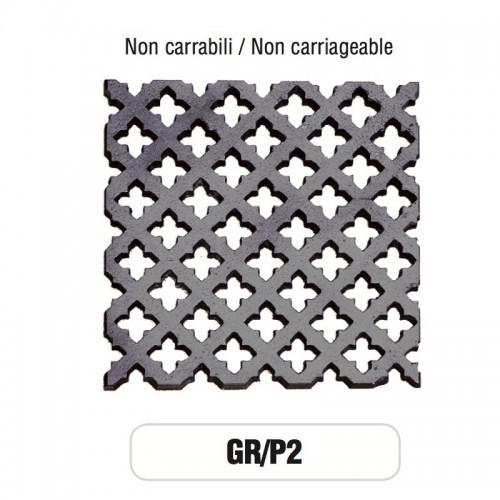 Aeration Grille Mod. GR-P2 in cast iron Morelli - NOT CARRIED OUT