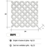 Griglia di Aerazione Mod. GR-P2 in ghisa Morelli - NON CARRABILE