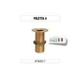 Piletta in ottone da 1" senza tappo - Morelli