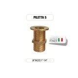 Piletta in ottone da 1” e 1/4" senza tappo - Morelli