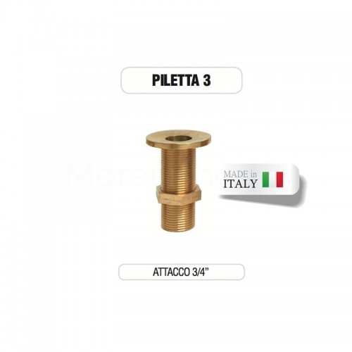 Piletta in ottone da 3/4" senza tappo - Morelli