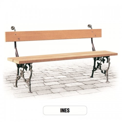 Bench INES Outdoor garden furniture - Morelli
