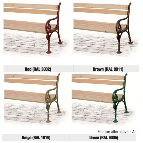 Paint Service Cast Iron Feet Benches