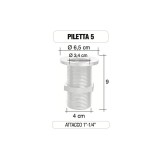 Piletta in ottone da 1” e 1/4" senza tappo - Morelli