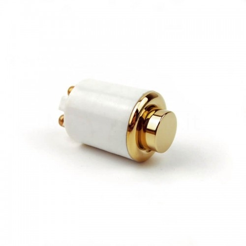 Natural brass push button Mod. DONG OLN for doorbell...