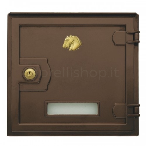 Burnished brass door Mod. ARP/B Morelli mailbox mail pickup