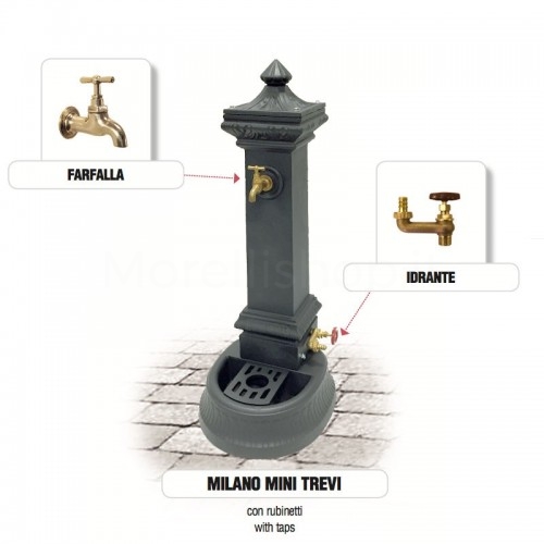 Cast iron garden fountain MILANO MINI TREVI Morelli -...