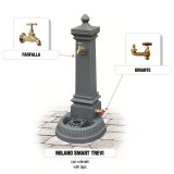 Cast iron garden fountain MILANO SMART TREVI Morelli - Medium model