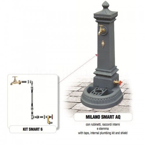 Cast iron garden fountain MILANO SMART AQ Morelli -...