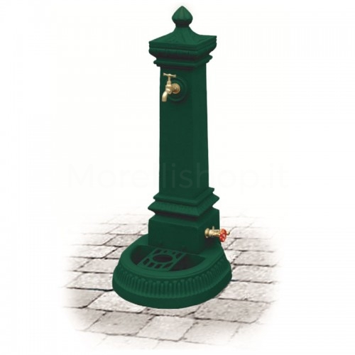 Cast iron garden fountain MILANO SMART GREEN Morelli - Medium model