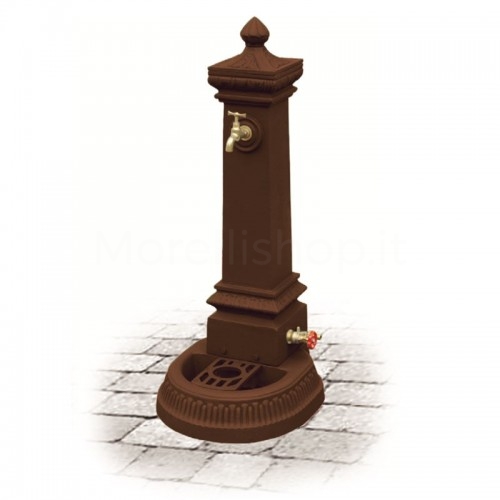 Cast iron garden fountain MILANO SMART BROWN Morelli - Medium model